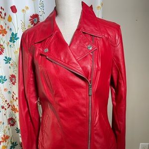 True Religion Women’s Faux Leather Moto Jacket